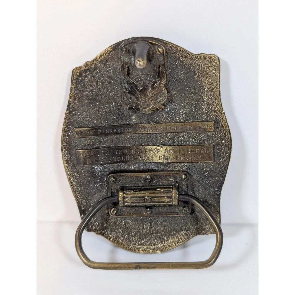 Red Man Tobacco Limited Edition Promotional Belt Buckle 1988